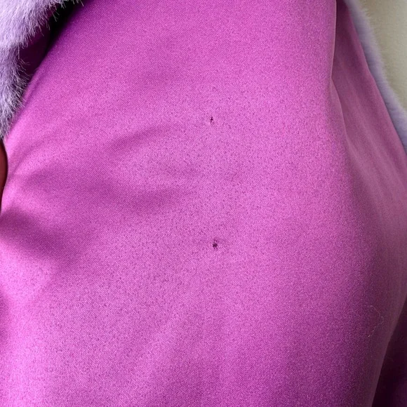 Halogen Atlantic Pacific Faux Fur Scarf Purple‎ Lavender Ombre - Picture 4 of 7